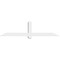 Ekena Millwork Eugene Architectural Grade PVC Gable Bracket, 72"W x 18"H x 4"D x 4"F, 6/12 Pitch GBP072X18X0404EUG00 - alternate 4